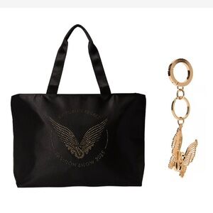Victoria's Secret Fashion Show tote and angel wings keychain